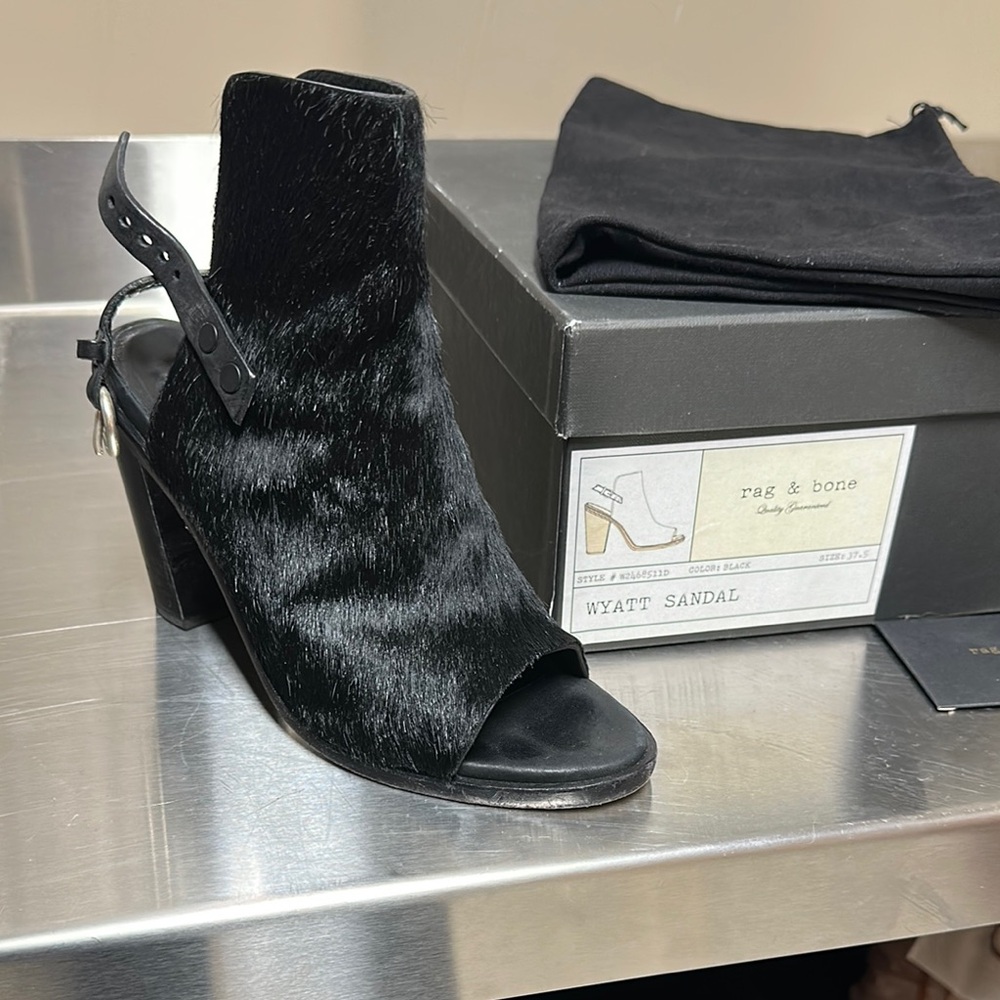 Rag & Bone Black Wyatt Sandal